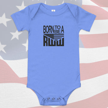 Onesie - Born to be a RWW Black on Blue