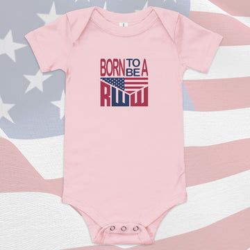 Onesie - Born to be a RWW Full Color on Pink