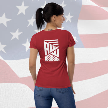 Women's T-Shirt - Red w/ White RWW Front and Back