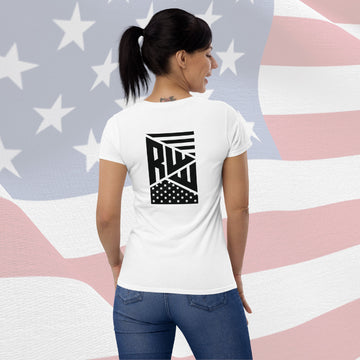 Women's T-Shirt - White w/ Black RWW Front and Back